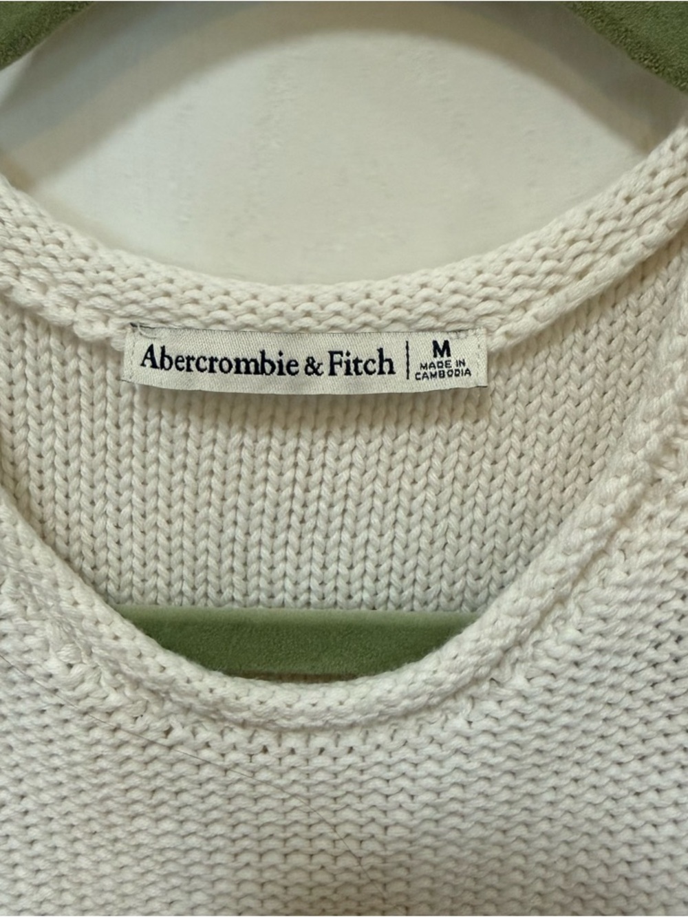 Abercrombie & Fitch Cream Sleeveless Knit Tank - Picture 4 of 4
